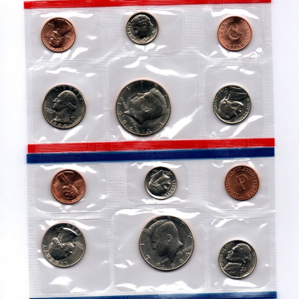 1984-P&D Uncirculated Set... 10 Coin Set... In Original US Mint Packaging